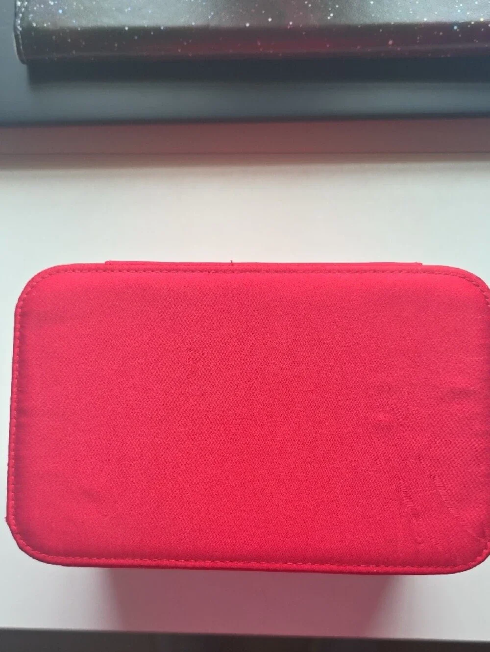 Marc Jacobs Red Cosmetic Case with Black Polka Dots
